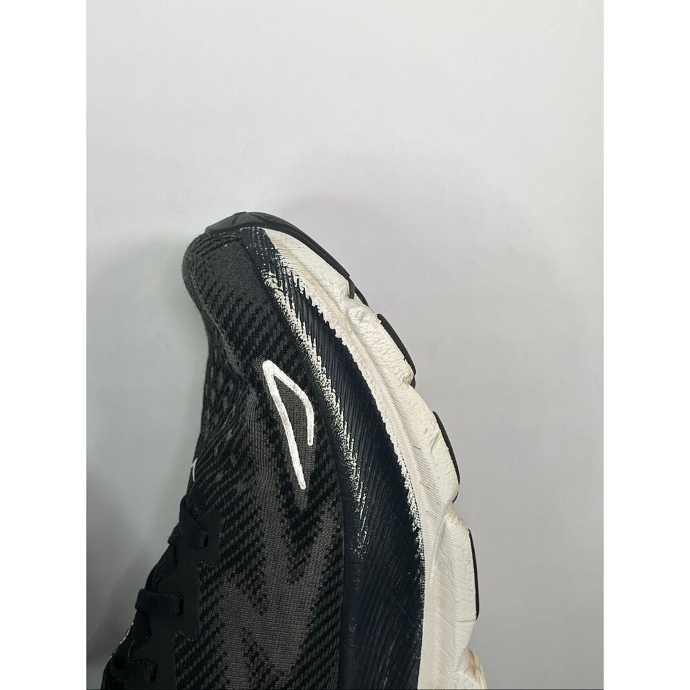 HOKA Clifton 9 Men’s Running Shoes Black White Size 8 D Athletic Sneakers - Picture 9 of 12